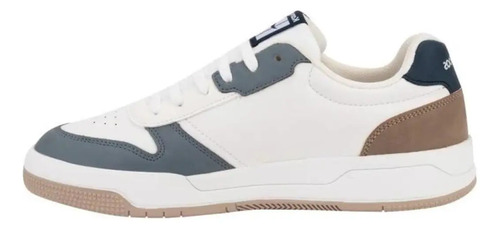 Tenis De Caballero Casual Kangaroos 3277 Color Blanco/ Azul