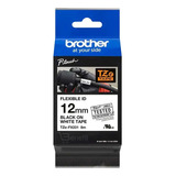 Cinta Brother Tzefx231 Negro / Blanco 12 Mm Pth110 Ptp700 