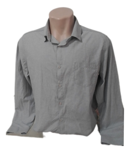 Camisa Masculina Marca Id Fashion Tam G G  Cinza