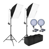 Kit Iluminação Softbox Estúdio Led P/ Fotografia 50x70