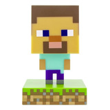 Lampara De Noche Steve Minecraft Luz Decorativa Original