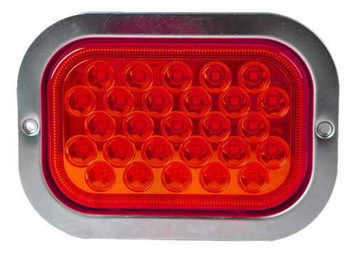 Plafón Led Para Camión 27 Led Luz Roja