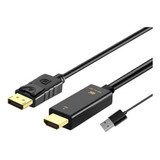 Cable Convertidor Adaptador Hdmi A Displayport Dp Usb 4k 2k