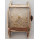 Reloj Holland De Cuerda Vintage Chapa De Oro Para Reparar 