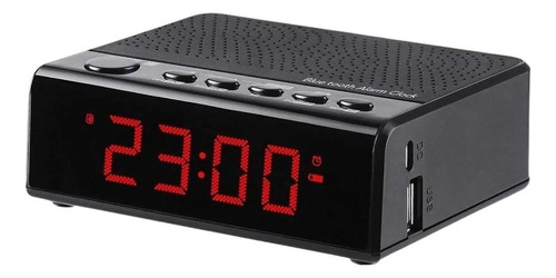 Radio Relógio Fm Despertador Digital Alarme Bluetooth Cx Som