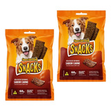 Bifinhos Special Dog Snacks Sabor Carne Kit C/ 02 Un  60g 