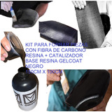 Kit Forrar Fibra D Carbono Real Tela 150x100cm + Kit Resinas