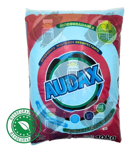 Detergente Polvo Multiusos Desinfectante Biodegradable 10 Kg