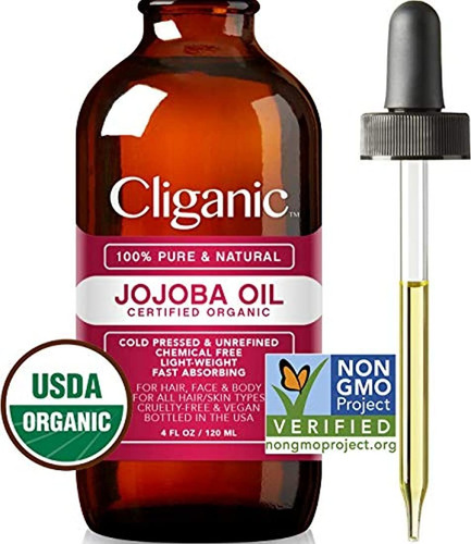 Cliganic Usda - Aceite De Jojoba Orgánico, 100% Puro