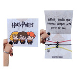Kit 3 Pulseiras Amizade Magnéticas Trio Harry Potter