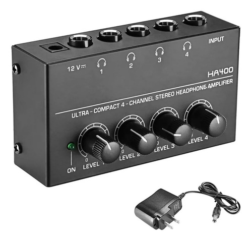 Amplificador De Audífonos Muslady Amp-14 De 4 Canales