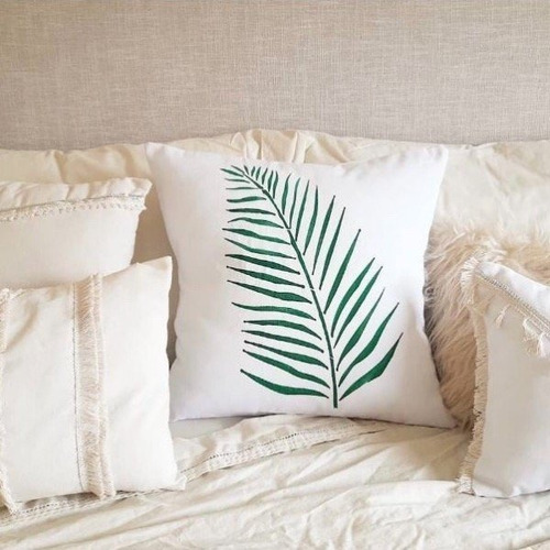 Stencil Palma Cocos Palmera Hoja Cupa Home Deco