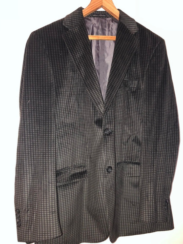 Saco Pierre Cardin Talle 50 Hombre Pana Cuadriculado