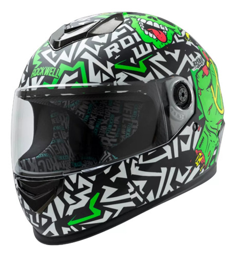 Casco Moto Integral Rockwell 929 Zombie Motovega