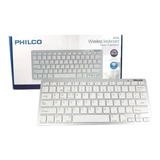 Teclado Bluetooth Philco Ap382 Qwerty Color Blanco