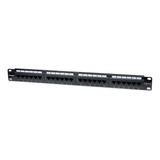 Panel De Parcheo Cat6 24puertos 1u Rack 19 520959 Intellinet