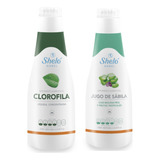 Clorofila Y Jugo De Sabila, Regenera 500 Ml C/u Shelo Nabel.