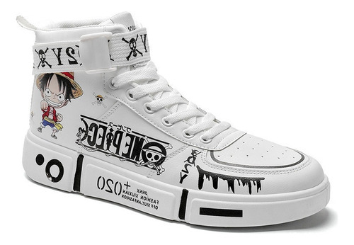 Zapatos Deportivos De One Piece, Zapatos De Patineta Luffy