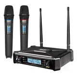 Microfono Doble De Mano Skp Uhf-600 Pro