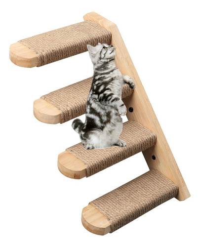 4 Niveles Estante Escalera Para Interacción Gato 50×19.5cm