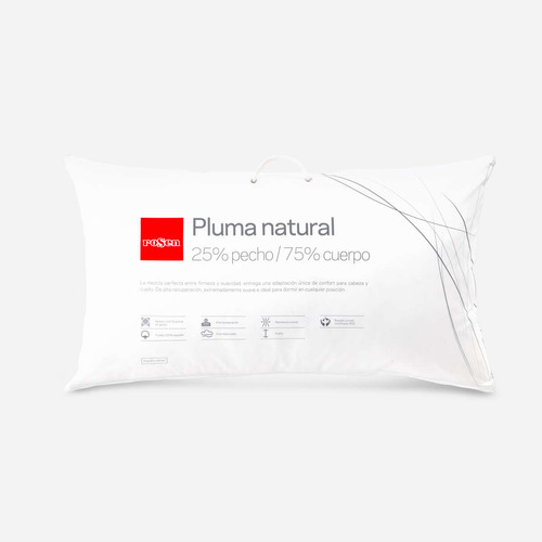 Almohada Rosen Pluma Natural 25% S/fuelle 50x90 Cm King