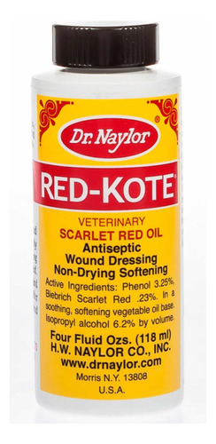 Red Kote Oil 4oz Original Americano Patas Gallos Scarlet