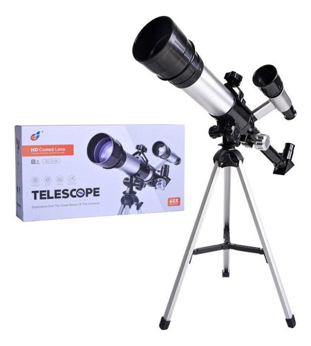 Telescopio Telescopio Refrator 60x Lente De Microscopio Triple