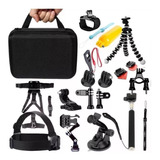 Kit Maleta Gopro Accesorios Para Cámara Deportiva 28 Piezas