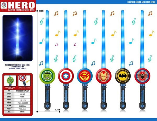 Espada Diseños De Super Heroes Con Luces Y Sonido