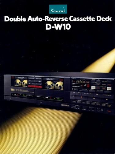 Deck Player Sansui D- W10 Doble Tape Diseño & Tecnolología