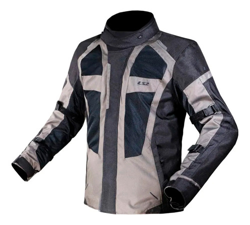 Campera Moto Mujer Ls2 Scout 4s Protecciones Negro Gris Um