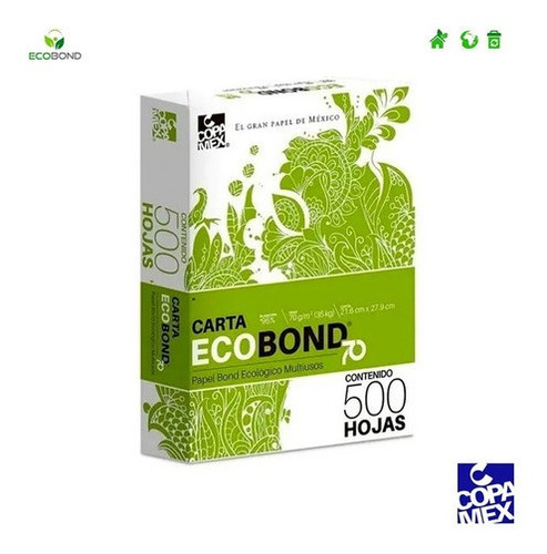 Pliego Para Imprimir Tamaño Carta Bond 500 Hojas Ecobond