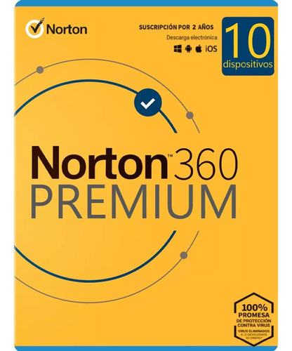Antivirus Norton 360 Premium - 10 Dispositivos 2 Años