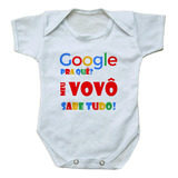 Body Bebê Personalizado Google Pra Quê Meu...minha Sabe Tudo