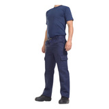 Pantalon Cargo  Azulino Tipo Grafa