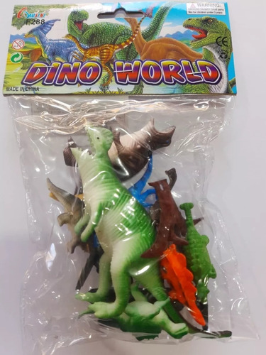 Kit 12 Peças Dinossauros De Borracha Miniatura Jurrasic Worl