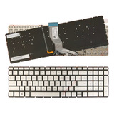 Teclado Hp 15-cc 15-cd 15-ck Español Enter Chico Plata Luz