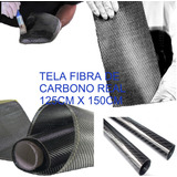 Tela Fibra Carbono Real 125cm X 150cm Tejido Twill 3k Omova