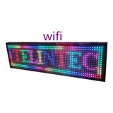 Letreiro Painel Led 68x20 Rgb Colorido Indoor Usb Wifi