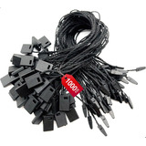 1000 Pzs Colgante Negro Hilo Etiqueta Papel Ropa Broche 18cm