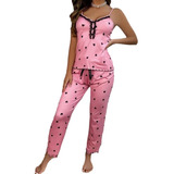 Pijama Para Mujer De Seda Sexy Cómodo Y Elegante Conjunto