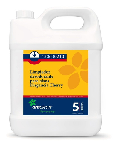 Limpiador Desodorante Piso Fragancia Cherry 210 X 5 Lts