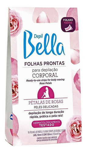 Folhas Prontas Corporal Depil Bella Pétalas De Rosas- 16 Fls