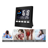 Reloj Despertador Digital Medidor De Temperatura Y Humedad