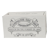 Caja De Té Diseño Vintage 13x7x7cm