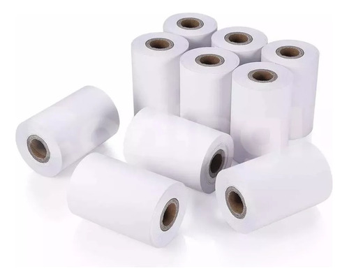 100 Rollos Papel Térmico 57 Mm X 40 Metros Para Impresoras