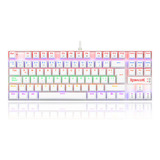 Teclado Mecánico Kumara Rainbow White K552-kr - Red Switch 