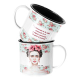 Taza Enlozada Lechera Frida Khalo Enamorate De La Vida