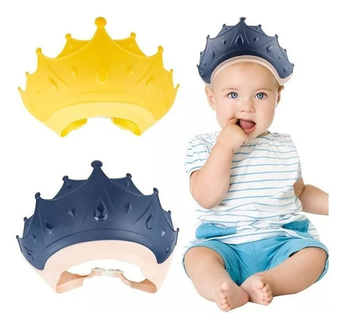 Gorro Visera De Ducha Para Baño Bebé Niño En Silicona Ajuste