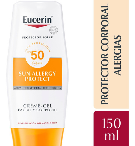 Sun Crema Gel Fps 50 Eucerin Allergy X 150 Ml